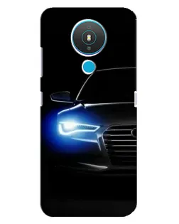 Чехол для Nokia 1.4 с картинкой «Неоновый взгляд Audi»