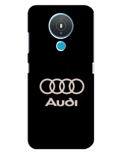 Чехол для Nokia 1.4 с картинкой «Audi — золотой логотип»