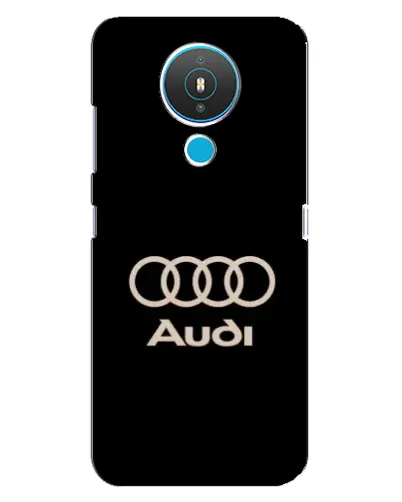 Чехол для Nokia 1.4 с картинкой «Audi — золотой логотип»