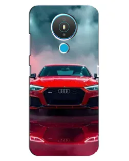 Чехол для Nokia 1.4 с картинкой «Audi RS — красный стиль»