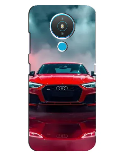 Чехол для Nokia 1.4 с картинкой «Audi RS — красный стиль»