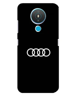 Чехол для Nokia 1.4 с картинкой «Audi White Logo»