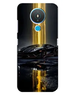 Чехол для Nokia 1.4 с картинкой «Ночной Lamborghini драйв»