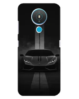 Чехол для Nokia 1.4 с картинкой «Lamborghini симметрия дорог»