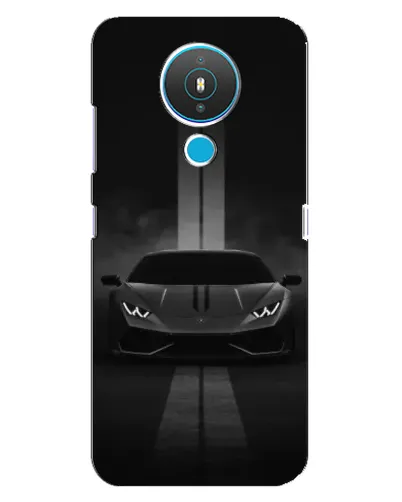 Чехол для Nokia 1.4 с картинкой «Lamborghini симметрия дорог»