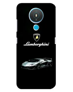 Чехол для Nokia 1.4 с картинкой «Логотип Lamborghini классика»