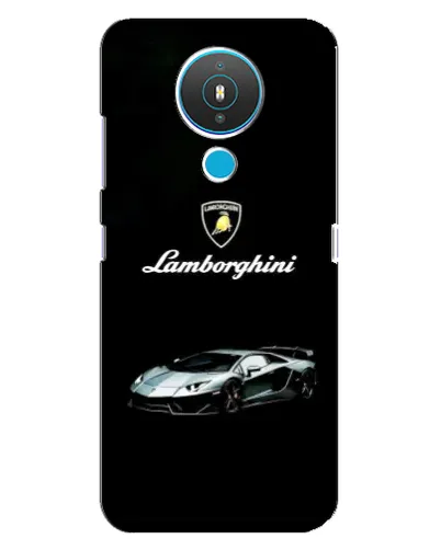 Чехол для Nokia 1.4 с картинкой «Логотип Lamborghini классика»