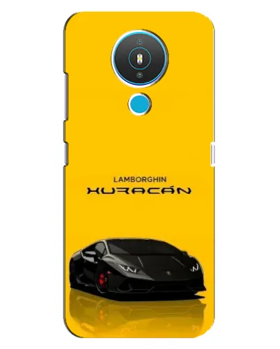 Чехол для Nokia 1.4 с картинкой «Lamborghini Huracan черный»
