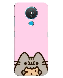 Чехол для Nokia 1.4 с картинкой «Pusheen и печенье» Чехол для Nokia 1.4 с картинкой «Pusheen и печенье»