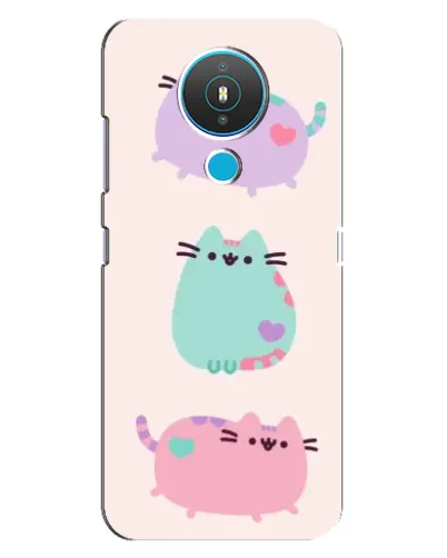 Чехол для Nokia 1.4 с картинкой «Pusheen трио»