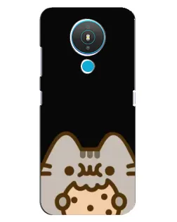 Чехол для Nokia 1.4 с картинкой «Пушин на черном»