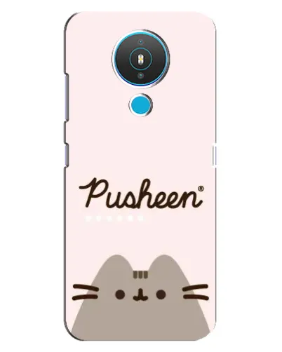 Чехол для Nokia 1.4 с картинкой «Pusheen логотип»
