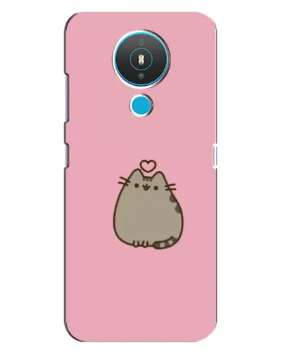 Чехол для Nokia 1.4 с картинкой «Pusheen сердце»