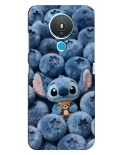 Чехол для Nokia 1.4 с картинкой «Стич и голубика»
