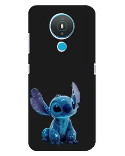 Чехол для Nokia 1.4 с картинкой «Стич на черном»