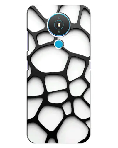 Чехол для Nokia 1.4 с картинкой «Белая объемная сетка» Чехол для Nokia 1.4 с картинкой «Белая объемная сетка»