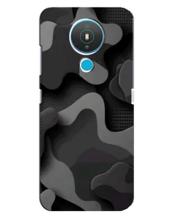 Чохол для Nokia 1.4 з картинкою «Темний абстрактний камуфляж»