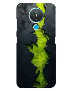 Чохол для Nokia 1.4 з картинкою «Салатовий розлом скелі»