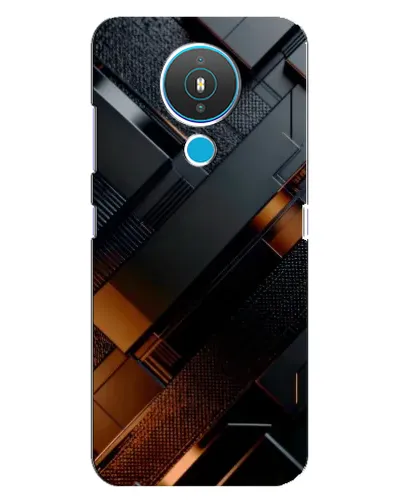 Чехол для Nokia 1.4 с картинкой «Черные геометрические блоки» Чехол для Nokia 1.4 с картинкой «Черные геометрические блоки»