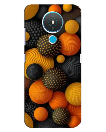 Чехол для Nokia 1.4 с картинкой «Объемные оранжевые сферы» Чехол для Nokia 1.4 с картинкой «Объемные оранжевые сферы»