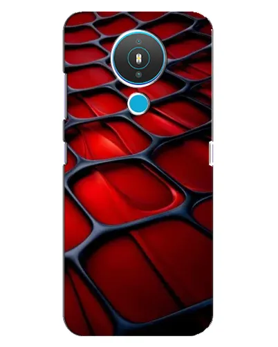 Чехол для Nokia 1.4 с картинкой «Красная глянцевая сетка» Чехол для Nokia 1.4 с картинкой «Красная глянцевая сетка»