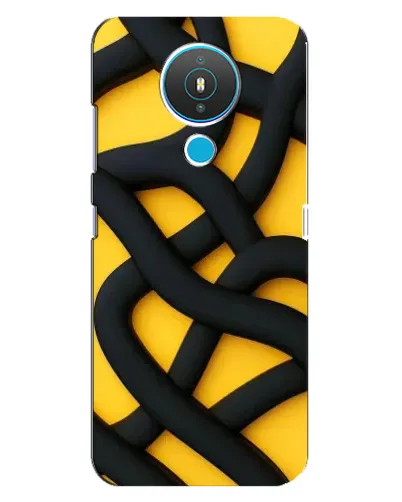 Чехол для Nokia 1.4 с картинкой «Черное желтое переплетение» Чехол для Nokia 1.4 с картинкой «Черное желтое переплетение»