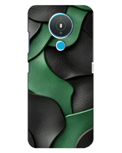 Чехол для Nokia 1.4 с картинкой «Зеленые кожаные волны» Чехол для Nokia 1.4 с картинкой «Зеленые кожаные волны»