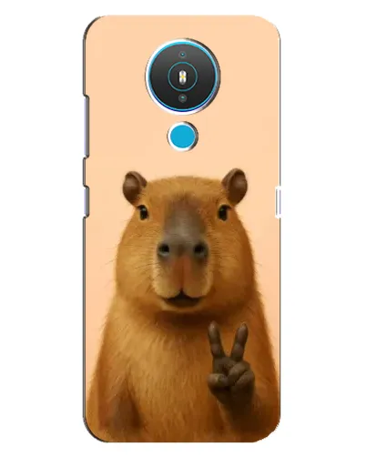 Чехол для Nokia 1.4 с картинкой «Капибара виктория»