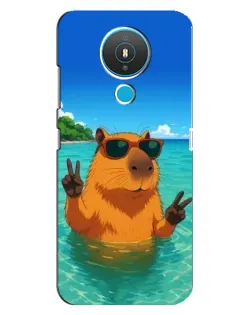 Чохол для Nokia 1.4 з картинкою «Морська капібара»