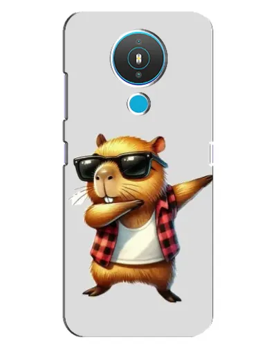 Чехол для Nokia 1.4 с картинкой «Капибара рэпер даб»