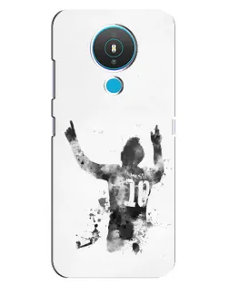 Чехол для Nokia 1.4 с картинкой «Черно-белый силуэт Месси» Чехол для Nokia 1.4 с картинкой «Черно-белый силуэт Месси»
