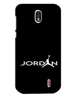 Чехол для Nokia 1 с картинкой «Jordan White Logo»