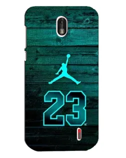 Чехол для Nokia 1 с картинкой «Jordan Cyan 23»