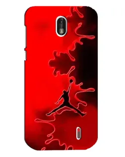Чехол для Nokia 1 с картинкой «Jordan Red Smoke»