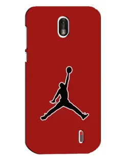 Чехол для Nokia 1 с картинкой «Jordan Red Back»