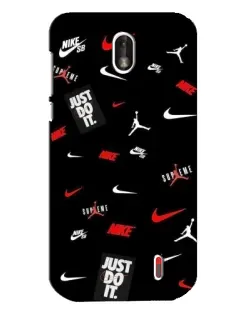 Чехол для Nokia 1 с картинкой «Nike Mix Pattern»