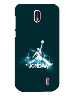 Чехол для Nokia 1 с картинкой «Jordan Blue Fire»