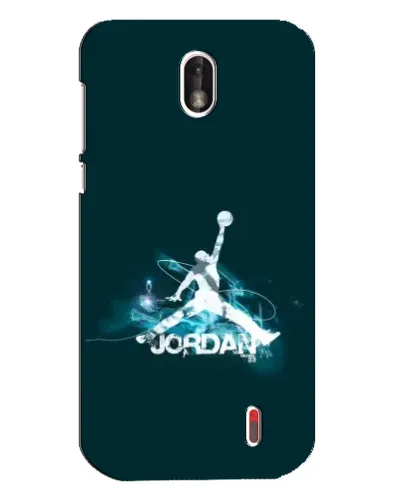Чехол для Nokia 1 с картинкой «Jordan Blue Fire»
