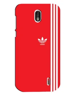 Чохол для Nokia 1 з картинкою «Червоний мінімалізм Adidas»