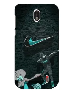 Чехол для Nokia 1 с картинкой «Спортивный арт Nike»