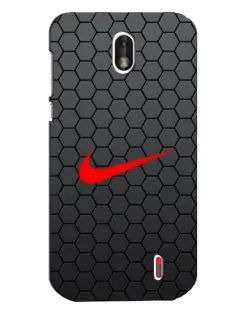 Чехол для Nokia 1 с картинкой «Nike — карбоновая сетка»