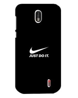 Чехол для Nokia 1 с картинкой «Минимализм от Nike»