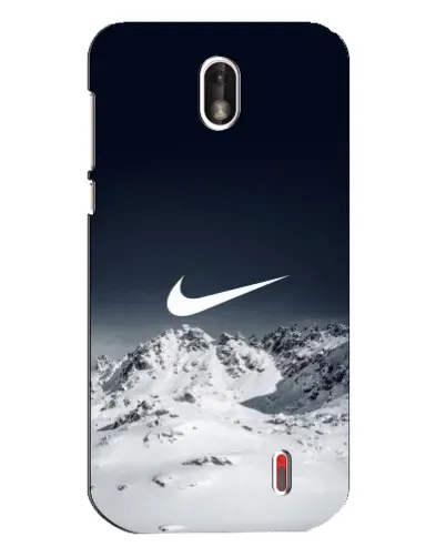 Чехол для Nokia 1 с картинкой «Nike — зимние горы»