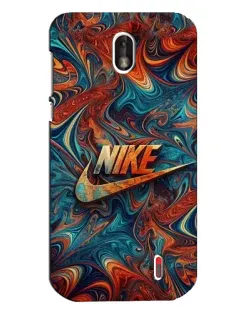 Чехол для Nokia 1 с картинкой «Nike в абстракции»