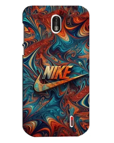Чехол для Nokia 1 с картинкой «Nike в абстракции»