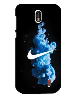 Чехол для Nokia 1 с картинкой «Nike и синий дым»