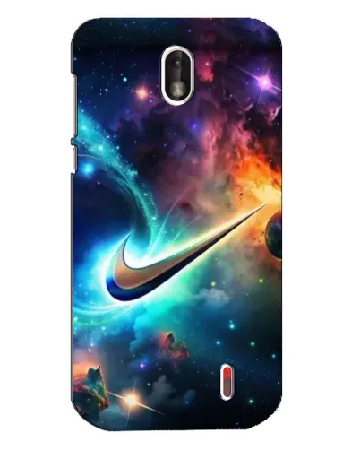 Чехол для Nokia 1 с картинкой «Космический Nike Swoosh»