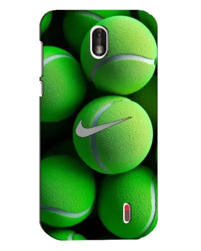 Чехол для Nokia 1 с картинкой «Теннисные мячи Найк»