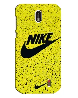 Чехол для Nokia 1 с картинкой «Желтый текстурный Nike»