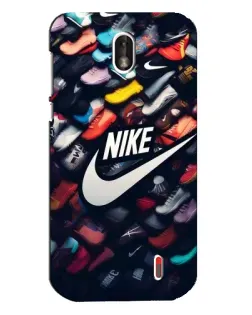 Чехол для Nokia 1 с картинкой «Коллекция кроссовок Nike»